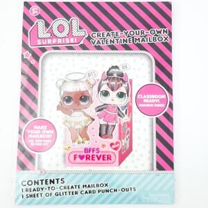 New LOL Create Your Own Valentine Mailbox Kit Perfect for Classroom Parties